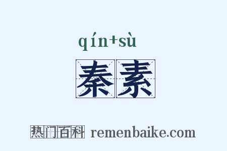 秦素是什么意思的图片